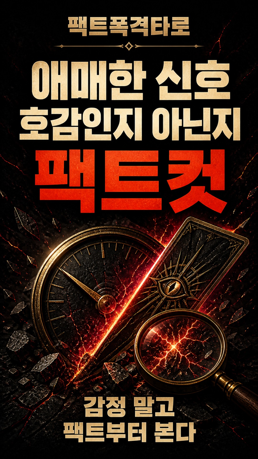 팩트폭격타로 [팩폭] 읽씹·밀당 그만, 그 사람 당신 좋아하는지 팩트로 찔러준다