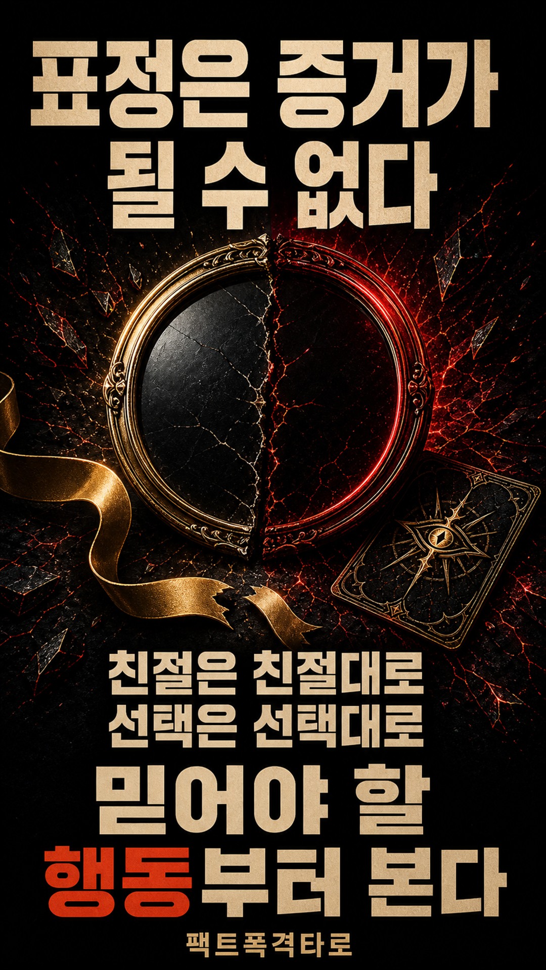 팩트폭격타로 [팩폭] 웃으며 밀어낸 그 사람, 당신한테 숨긴 찐 본심