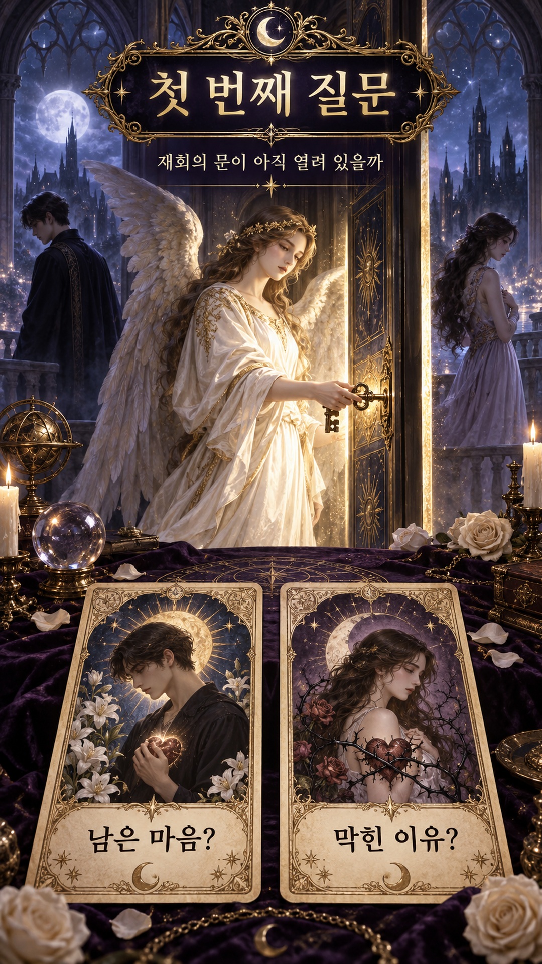 운명을읽는천사들 그 사람과 다시 이어질 수 있을까요? 👼🗝️#디오타로