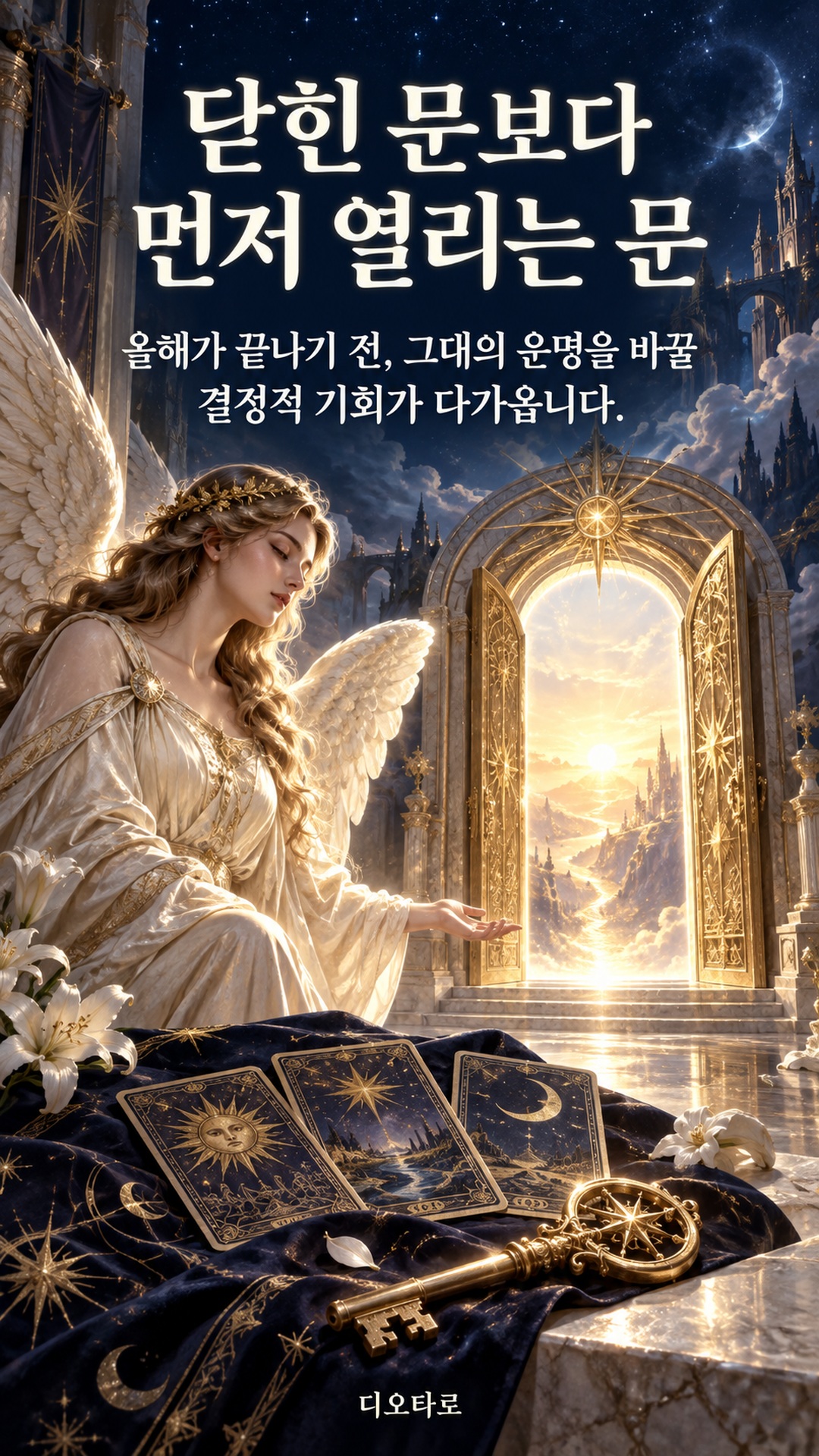 운명을읽는천사들 올해가 끝나기 전, 내 운명을 바꿀 결정적 기회는? 👼🔑#디오타로