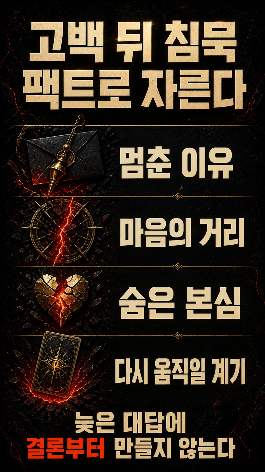 팩트폭격타로 [팩폭] 당신 고백에 멈춘 그 사람, 사실 마음 열려 있는 중?