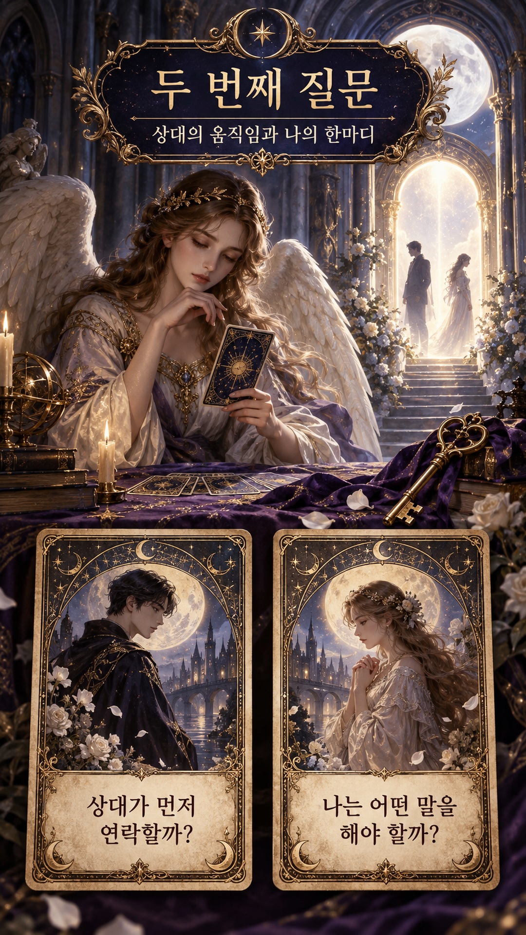 운명을읽는천사들 그 사람과 다시 이어질 수 있을까요? 👼🗝️#디오타로