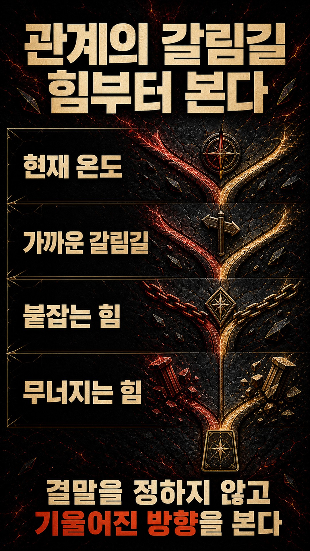 팩트폭격타로 [팩폭] 이 연애 언제 깨지나, 남은 기간·갈림길 팩트로 찌른다