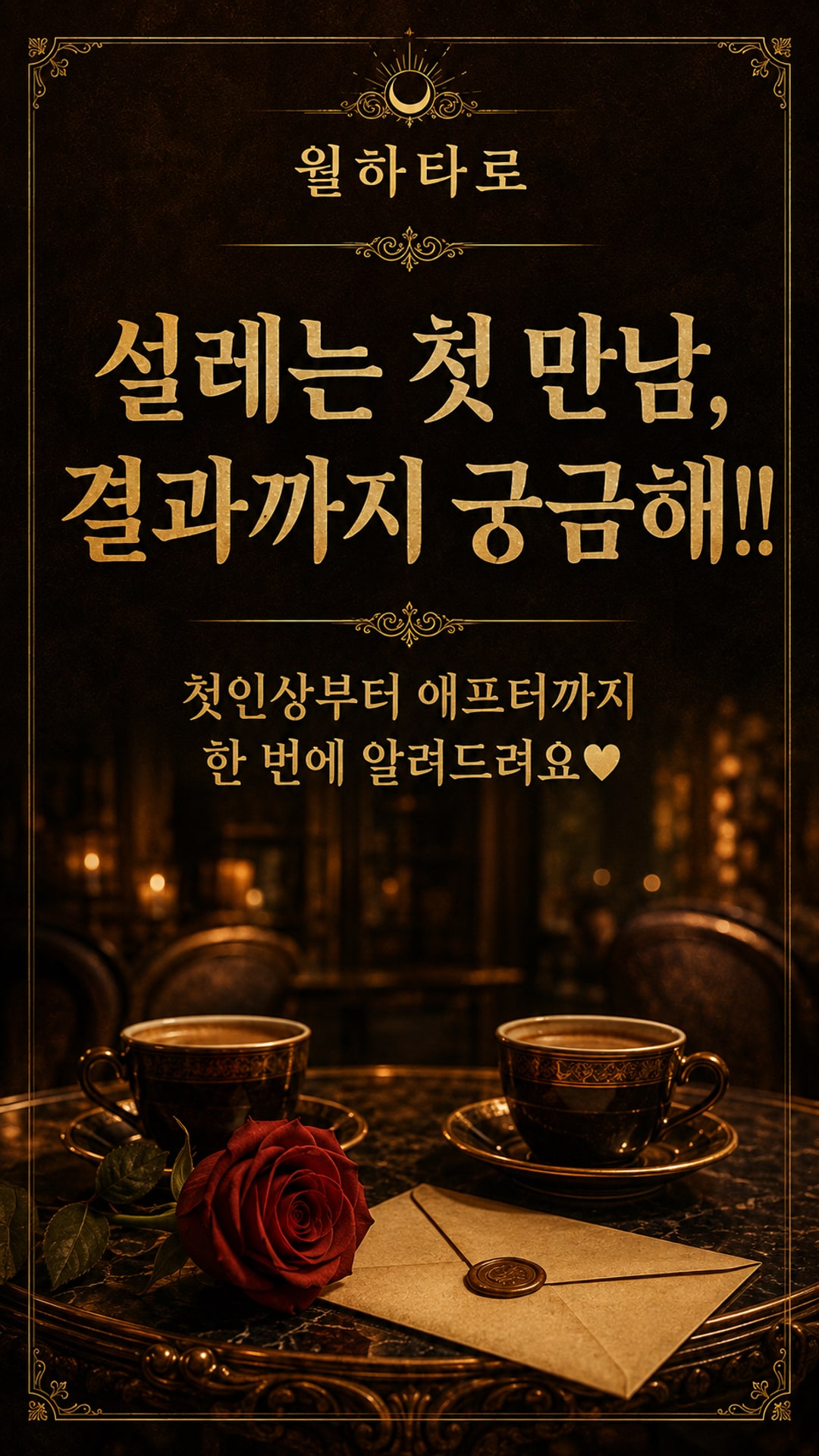 월하타로 이번 소개팅, 설렘일까 실망일까?!!