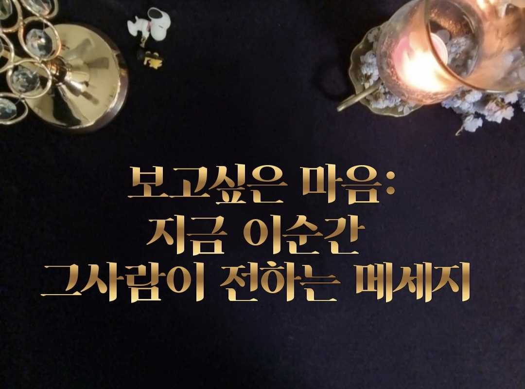 타로라포 보고 싶은 마음 : 지금 이순간, 그사람이 전하는 메세지(3200자~)