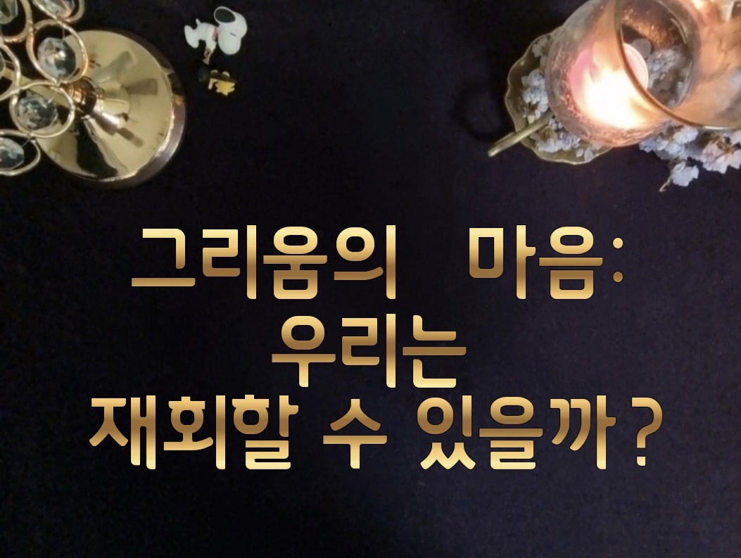 타로라포 ☸️그리움의 마음 : 우리는 재회할 수 있을까?(3400자~)