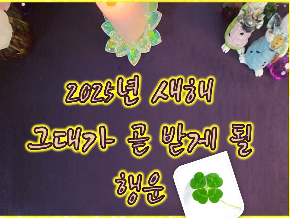 샐리타로 2025년 새해 그대가 곧 받게 될 행운🍀