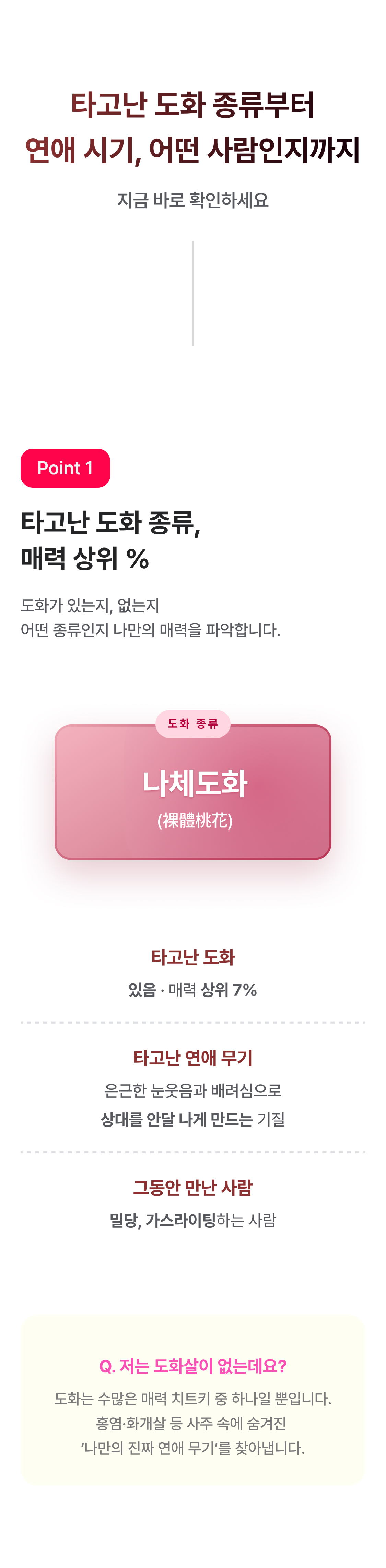 인연 사주의 대가, 비단할매 도화살 솔로 탈출: 갖는 법, 시기, 종류