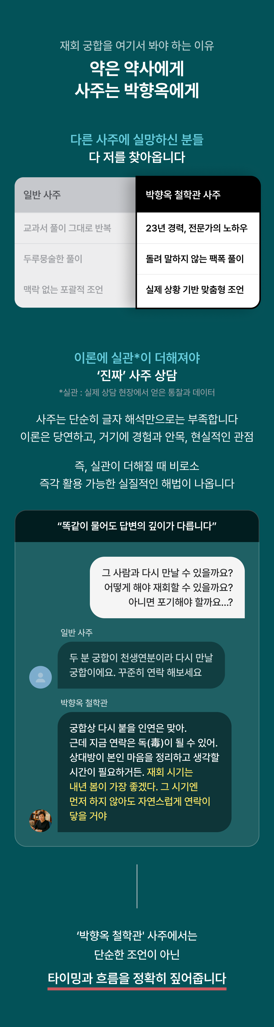 박향옥 철학관 재회 궁합: 그 사람 반드시 돌아오게 하는 법
