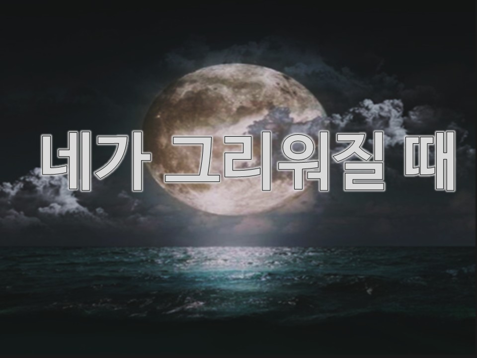 월하타로 네가 그리워질 때🌠