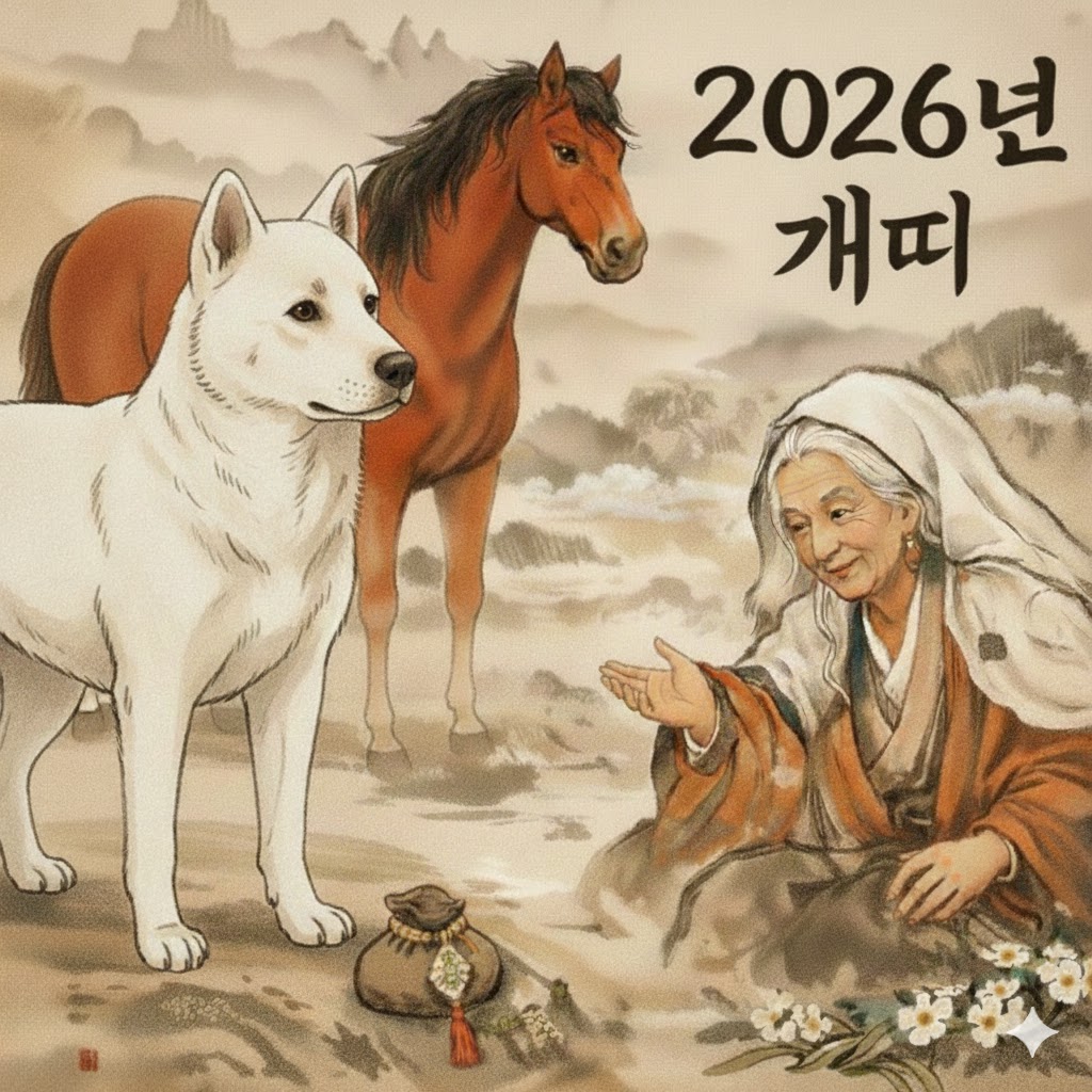 산신할머니 🐶2026년 병오년(丙午年)  술 (戌, 개)띠🐶 한해운세