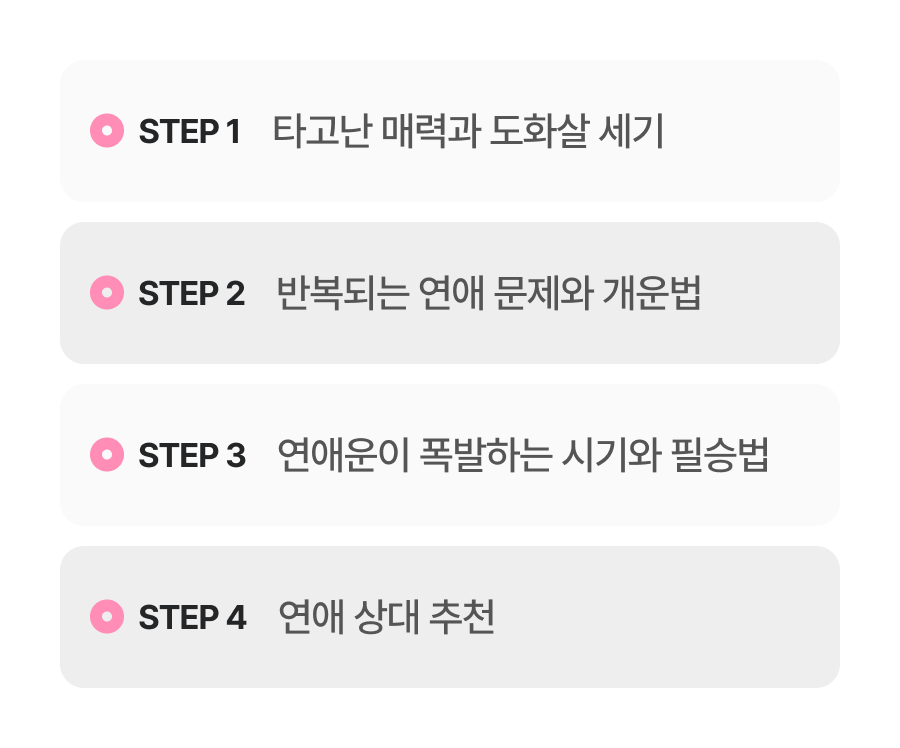 독산언니 도화살로 보는 연애운 전성기