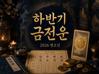사주(四柱)와타로 💰 26년, 하반기 금전운(金錢運)!! 떼돈·귀인운(貴人)은 언제?