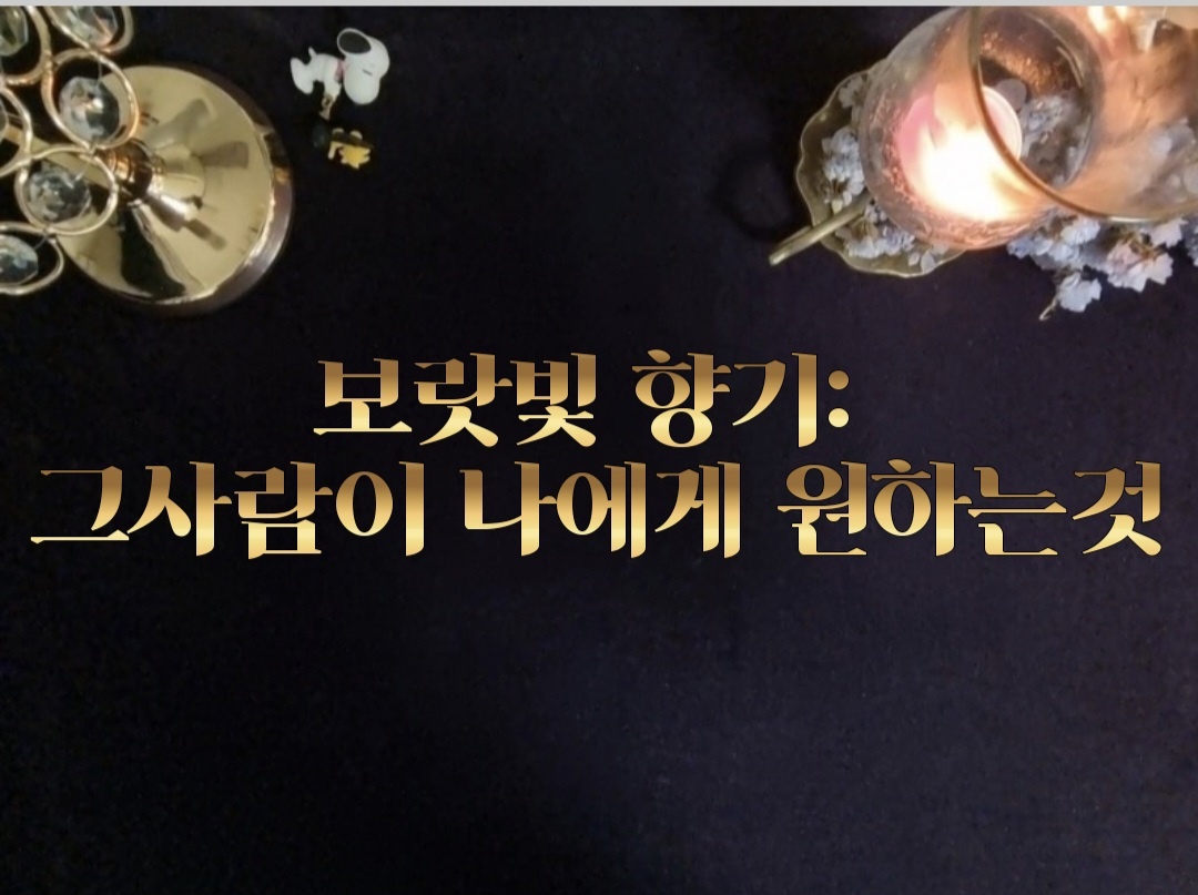 타로라포 🙏보랏빛 향기: 그사람이 나에게 원하는 것(3000자~)