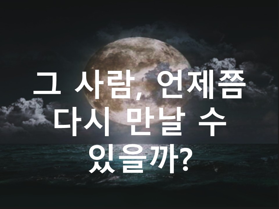 월하타로 그 사람, 언제쯤 다시 만날 수 있을까?