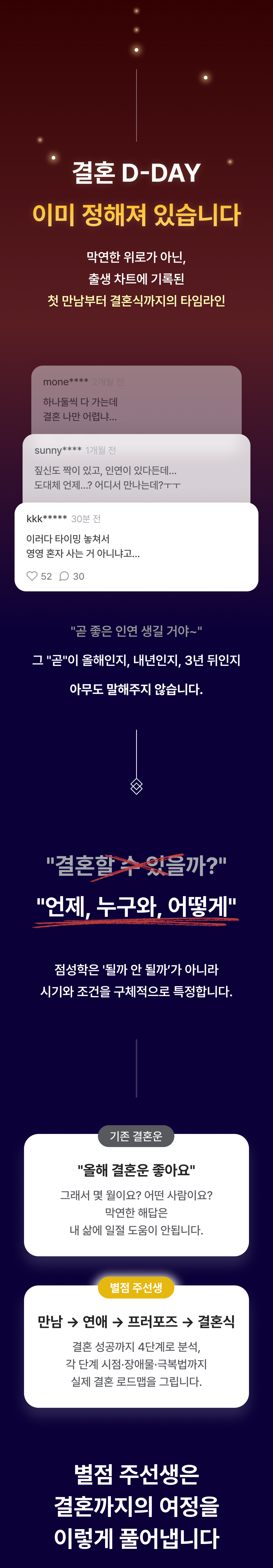별점 주선생 D-DAY 결혼 날짜: 당신은 이 때 결혼합니다