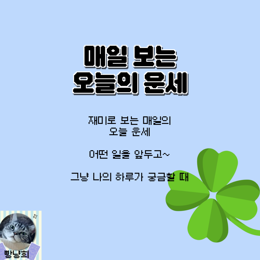 빵냥희 [할인!] 오늘의 타로카드 운세