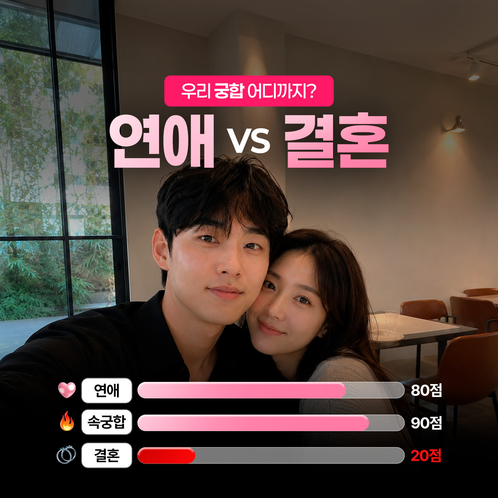 별점 주선생 우리 궁합 어디까지? 연애 vs 결혼