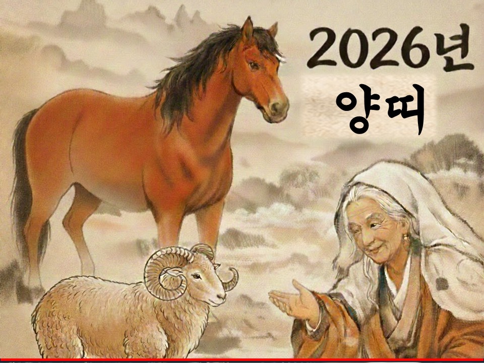 산신할머니 🐑2026년 병오년(丙午年) 미 (未, 양)띠 🐑 한해운세