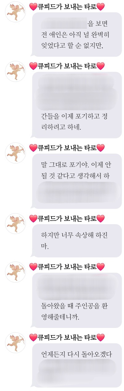 ❤️큐피드가 보내는 타로❤️ 전애인의 속마음, 염탐, 연락 외 5종 세트
