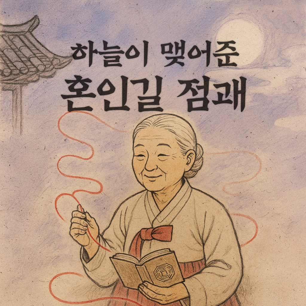 인연 사주의 대가, 비단할매 🩵하늘이 맺어준 혼인길 점괘🩵