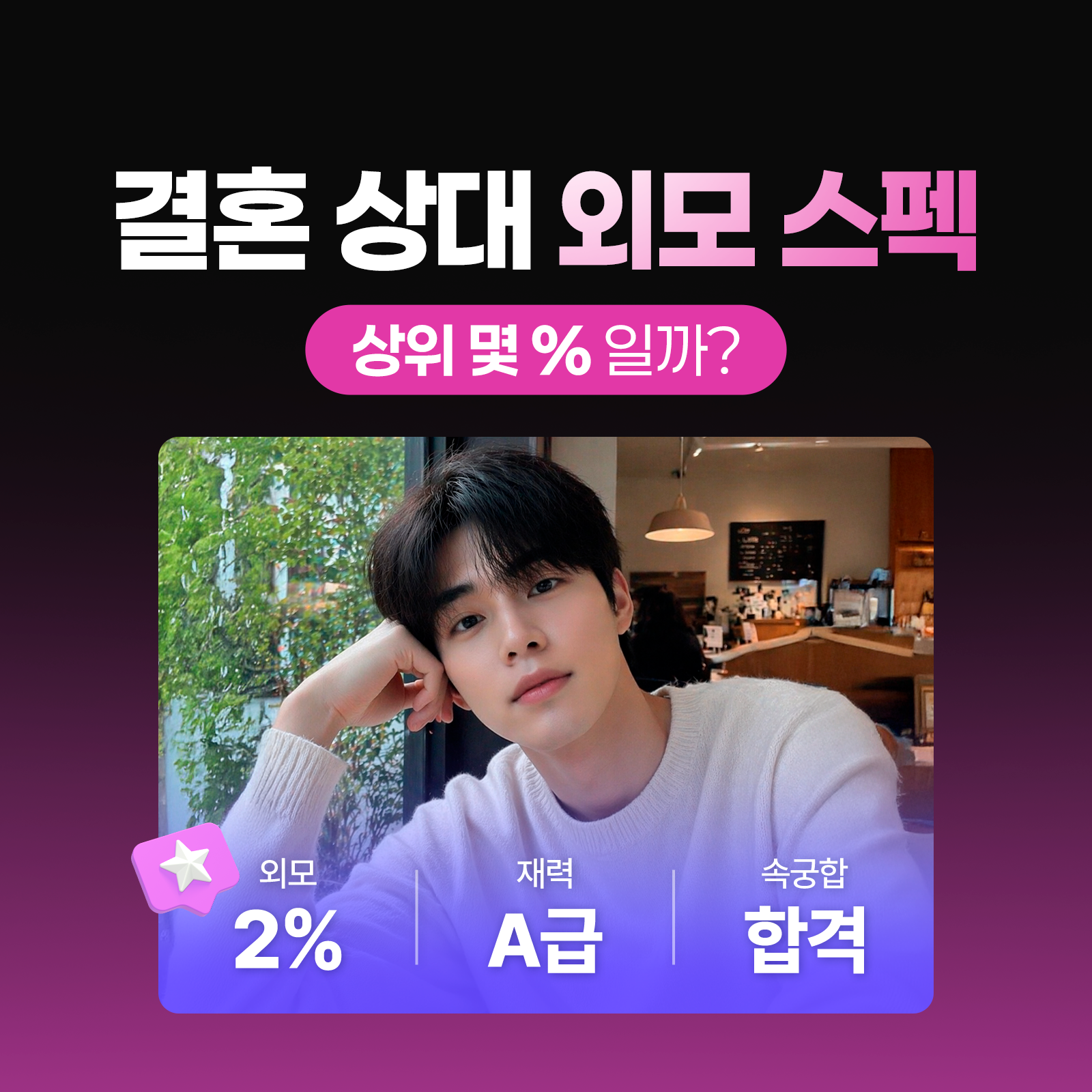 천호 연우 사주 결혼 상대 외모 스펙: 상위 몇%일까?